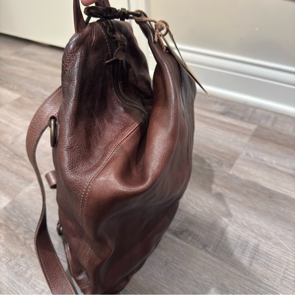 Bed Stu Delta Teak Rustic Leather Bag Backpack - Picture 5 of 13